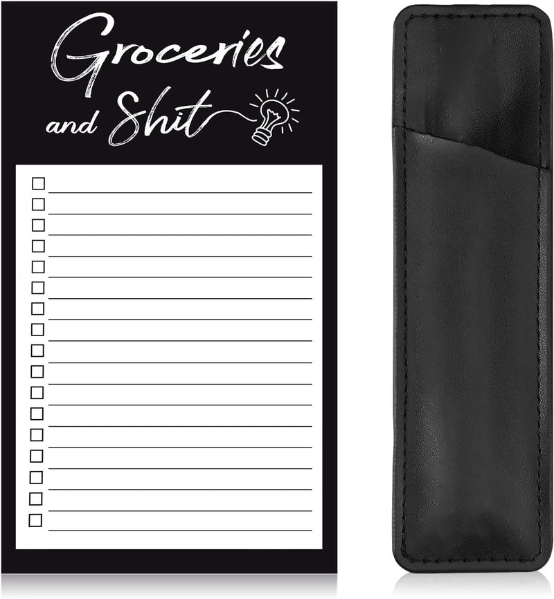 Magnetic Notepads for Refrigerator, Featuring a Convenient Magnetic Back for Easy Attachment to Metal Surfaces for Shopping List To-Do List Recipes