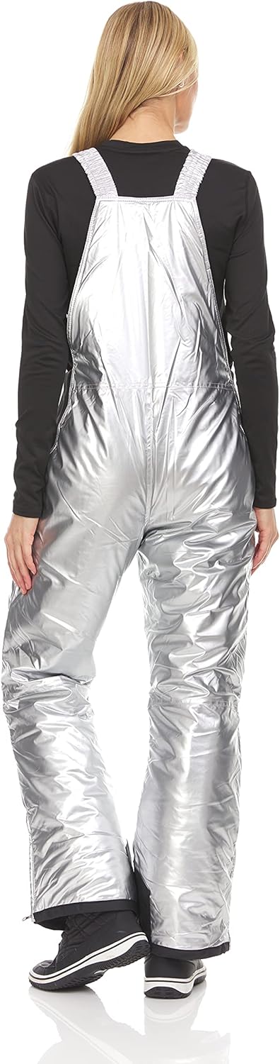 Arctic Quest womens Ski Snow Bibs Pants Insulated Water Resistant Overalls Snowboarding Winter Waterproof Pants Overalls (pack of 1)