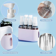 4 Pack Travel Bottles Set for Toiletries: TSA Approved Travel Containers, 50ml/2oz Leak Proof Travel Size Accessories with Label and Storage Box, Perfect for Business or Personal Travel Use, Pink