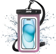 JOTO Universal Waterproof Phone Pouch Cellphone Dry Bag Case for iPhone 17 16 15 14 13 12 11 Pro Max Air Mini Plus Xs XR X 8 7 6S, Galaxy S23 S22 S21 Plus Note, Pixel up to 7" -Black - Standard Clearpurple 1 Pack