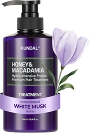 Honey&Macadamia Hydro-Intensive Protein Premium Nature Hair Treatment(Cherry Blossom) 500ml - White Musk