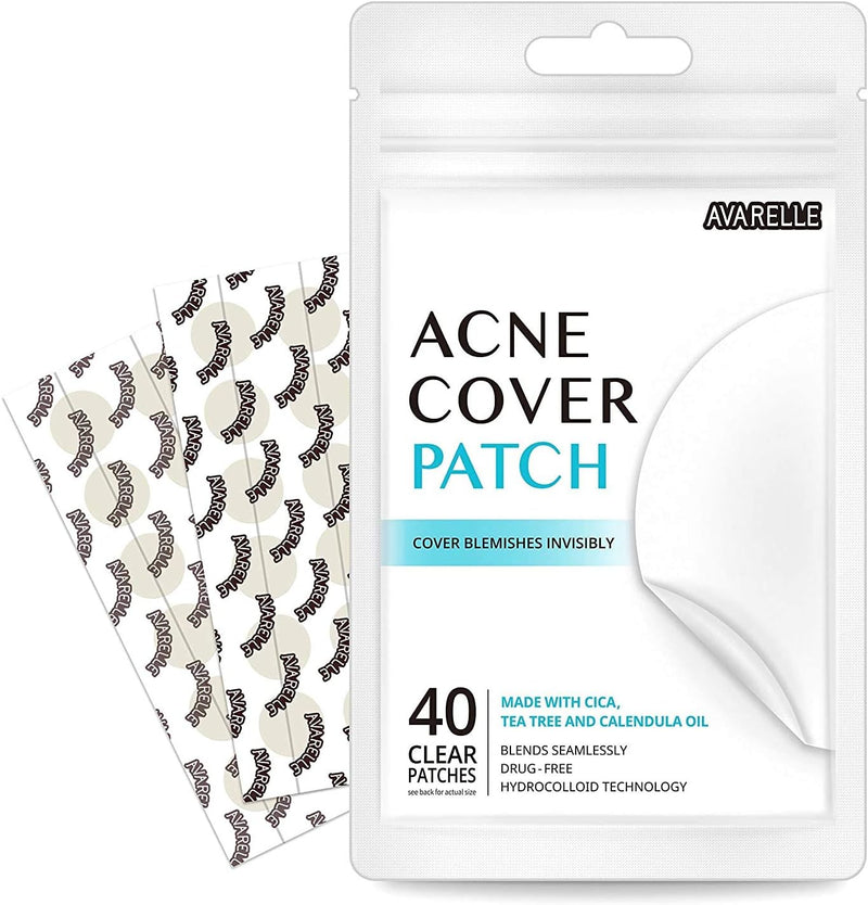 AVARELLE Acne Pimple Patch Absorbing Cover Blemish (XL Square / 8 PATCHES)