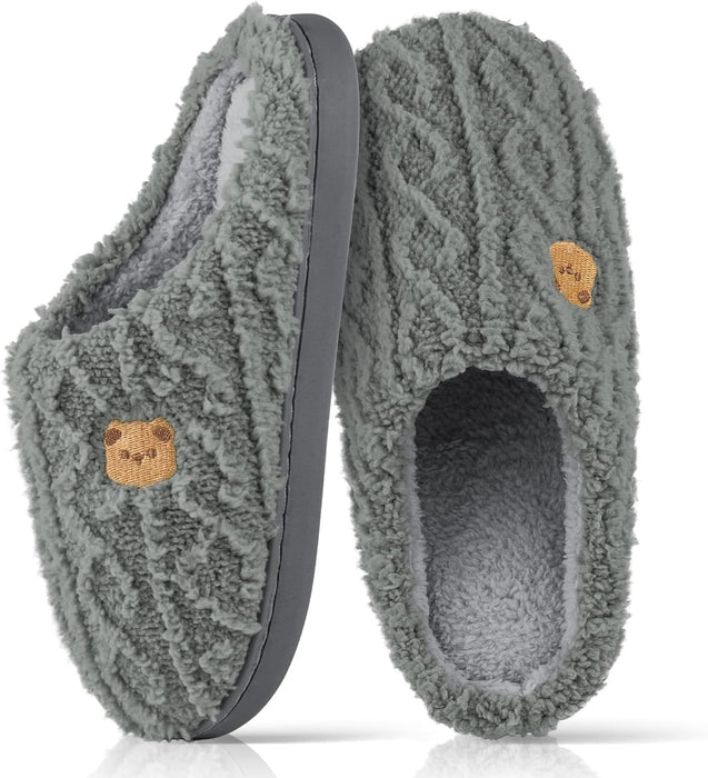 Anti-Skid Cozy Plush for Indoor Outdoor Slippers