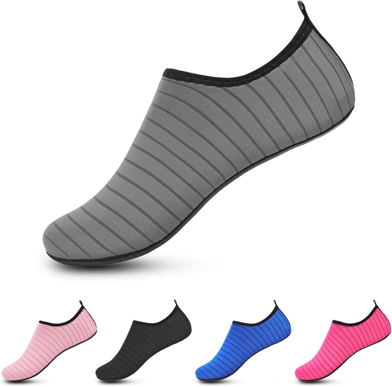 L-RUN Men Women Water Shoes Barefoot Aqua Socks Lightweight Swim Shoes for Beach Surf Pool Yoga