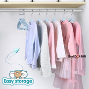 Red Dot Gift® 30-Pack Beige Velvet Kids Hangers - ( 35cm / 14 Inch )Premium Childrens Hangers for Closet, Ultra Thin Cute Hangers Kids Clothes Hanger,Small Hangers for Kids Clothes (Beige, 30)