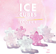 Reusable Ice Cube, Cherry Blossom Shape, Reusable Ice Cubes for Drinks, Washable, Non-Melting Plastic Ice Cubes(28 PCS)