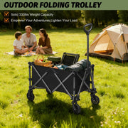SKY-TOUCH Garden Cart Folding Trolley Cart Outdoor Wagon Collapsible with Removable Fabric Festival Garden Camping Picnic Cart Portable Transport Trailer