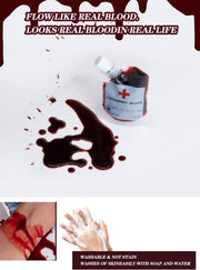 Fake Blood Bag 30ml Costume Fix Prop for Pranks & Parties