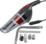 Black & Decker 12V DC Auto Dustbuster Handheld Car Vacuum with 6 Pieces Accessories for Car, Red/Grey - NV1210AV, 2 Years Warranty
