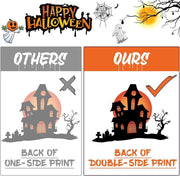 T Tersely 158PCS Halloween Static Window Clings 8 Sheets Party Decor - Halloween Bats Ghost Stickers