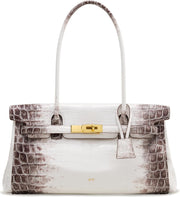 Women's Yara Shoulder Bag - White Croc