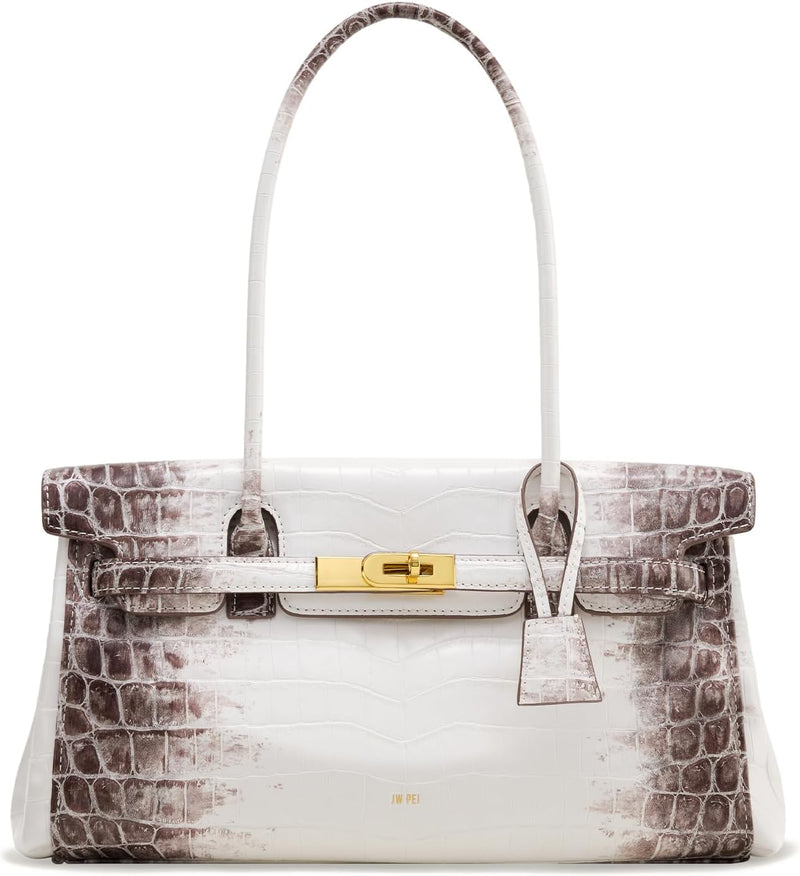 Women's Yara Shoulder Bag - White Croc