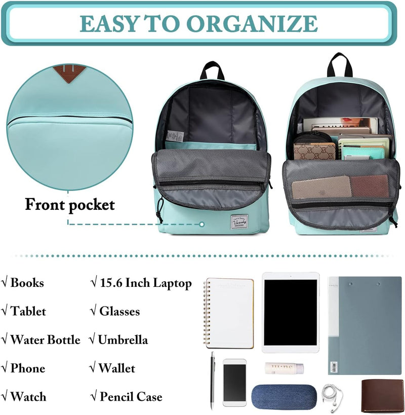 VASCHY Backpack for Women Men, Ultra Lightweight School Bag for Kids Teen Boys Girls, Casual Daypack Work, Travel