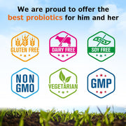 3-in-1 Probiotics 120 Billion CFUs 34 Strains with Organic Prebiotics & Digestive Enzymes - 30 Vegan Caps