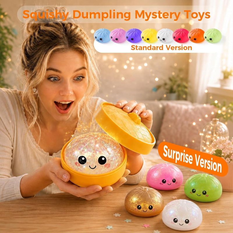 Dumpling Squishy Slow Rising Stress Relief Toy Bun Squishy Fidget Toy Kids & Adults