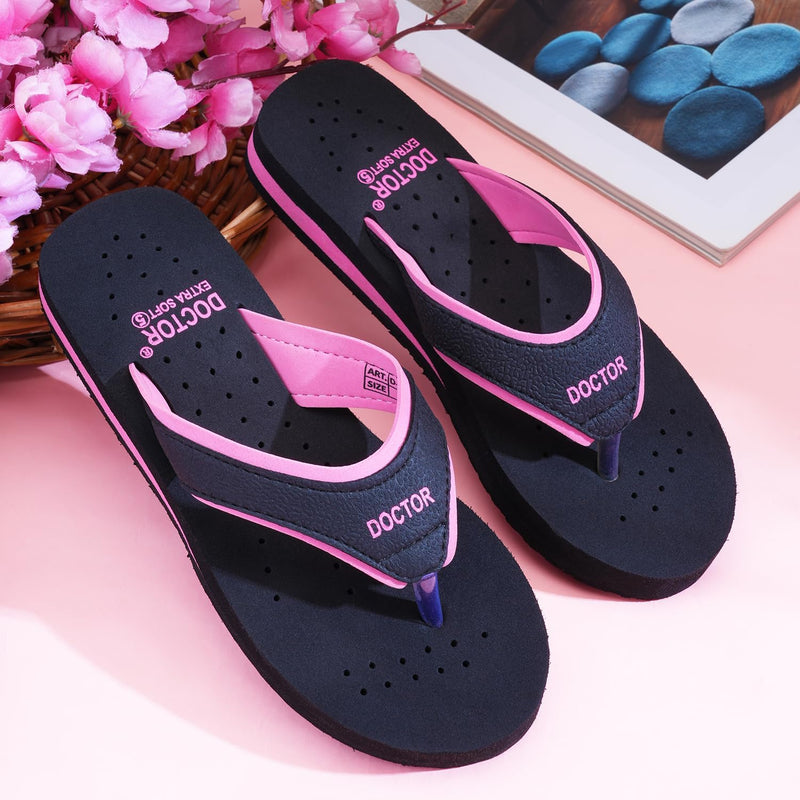 DOCTOR EXTRA SOFT Ortho Care Diabetic Orthopaedic Pregnancy Super Comfort Dr Flipflops and House Slippers For Women's and Girl's D-18