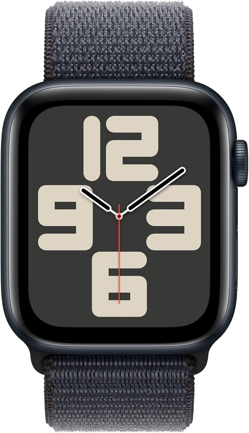 Apple Watch SE (2nd Gen) GPS + Cellular 40mm Smartwatch with Silver Aluminium Case with Denim Sport Band - M/L. Fitness and Sleep Trackers, Crash Detection, Heart Rate Monitor, Retina Display