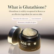 AGE-R Glutathione Glow Capsule Facial Cream - Instant Lifting Moisturizer - Collagen Peptide For Hydrating Glow - Improve Blemishes, Uneven Skin Tone - Korean Skin Care 1.69 fl.oz
