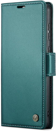 For Samsung Galaxy A30s / A50 / A50s Leather Case RFID Blocking 3 Card Slot Mobile Cover - Green