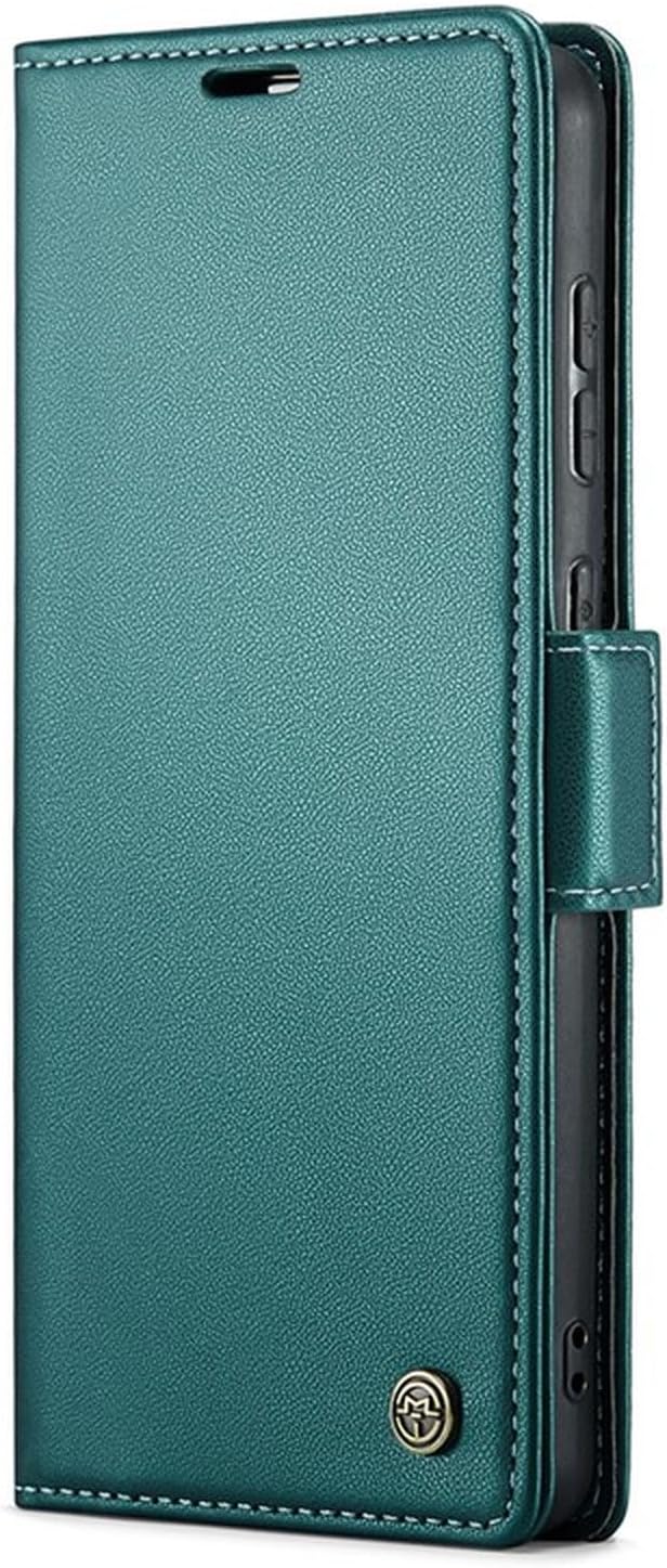 For Samsung Galaxy A30s / A50 / A50s Leather Case RFID Blocking 3 Card Slot Mobile Cover - Green