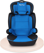 Nurtur Baby Car Seat with convertible Booster Seat - Up to 36kg - Black/grey - Blue