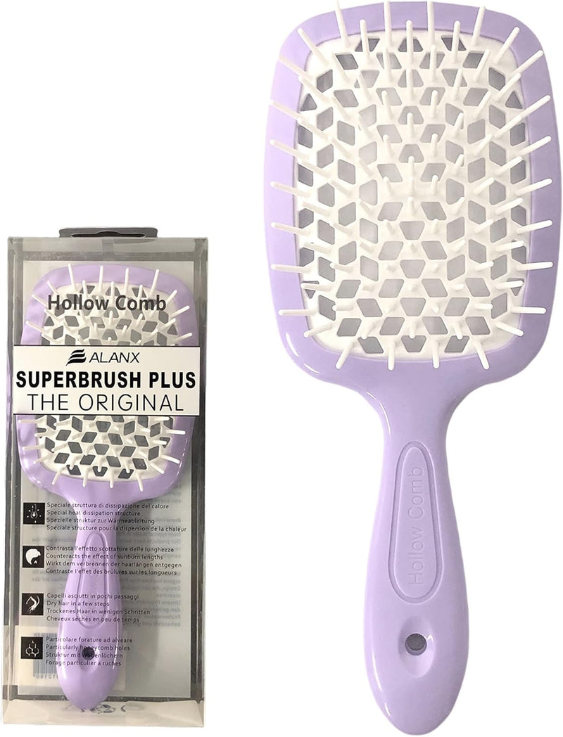 ALANX Detangler Hairbrush ï¼ŒMassage Curl Combï¼ŒDetangling Hair Brush for Women, Girls and Kids for Wet, Dryï¼ŒFine, Curly, Thick and Long Hair (WHITE/YELLOW)
