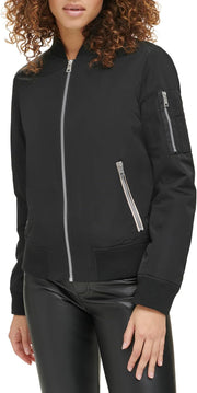 Levi's Women's Women's poly bomber jacket with contrast zipper pockets Jacket