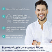5% Minoxidil Foam for Men and Women, Hair Growth Suitable for Hair Thinning Receding Hairline, Hair Loss to Hair Regrowth Get Thicker Fuller Hair