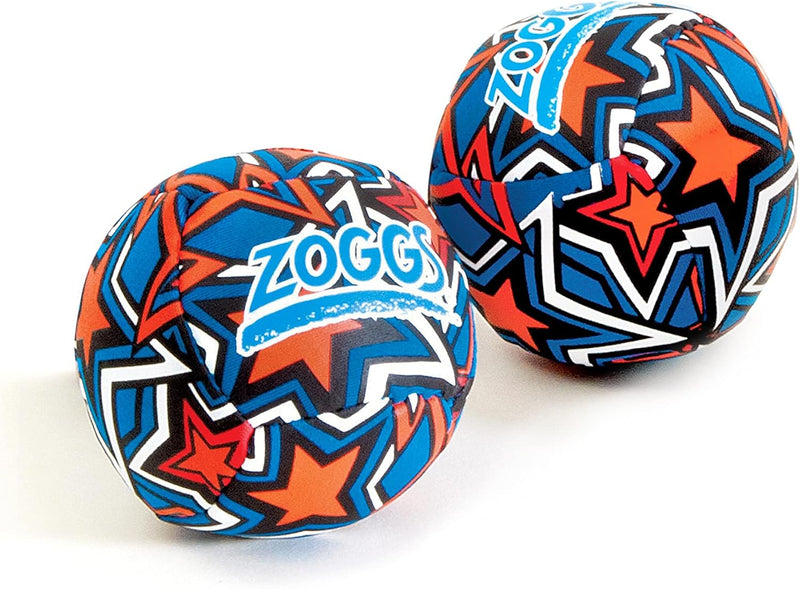 Zoggs Unisex Baby (Set of 2) Kids Water Friendly Neoprene Covered Splash Balls, Orange/Blue, Set 2 UK