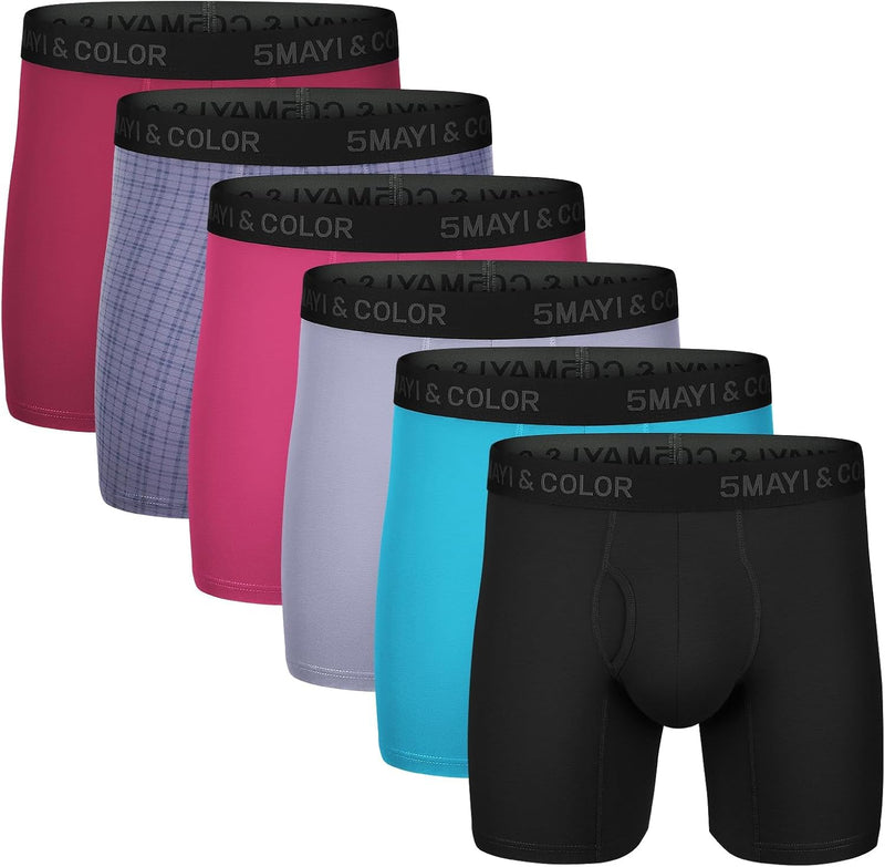 Natural Feelings Mens Boxer Shorts Soft Cotton Men Pack Breathable Mens Underwear Boxer Briefs