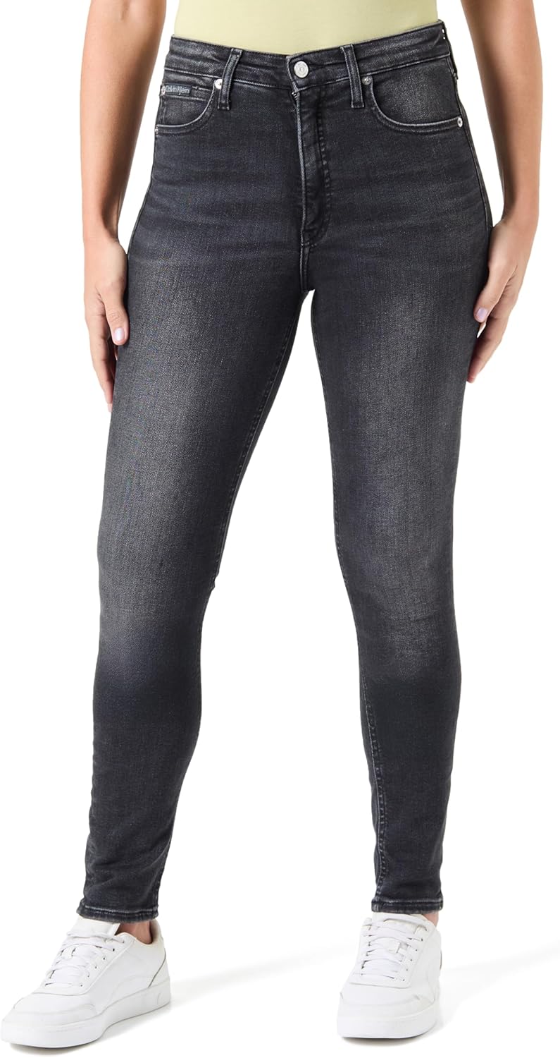 Women's High Rise Skinny Pants - Denim Black