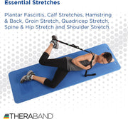 THERABAND Stretch Strap with Loops to Increase Flexibility, Dynamic Stretching Tool for Athletes Including Dancers, Cheerleaders, Gymnasts, Runners, Pilates and Yoga Elastic Stretch Out Band