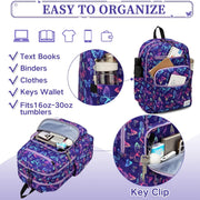 VASCHY School Backpack for Women, Unisex Large Bookbag Schoolbag Casual Daypack for High School/College/Teens/Travel/Work