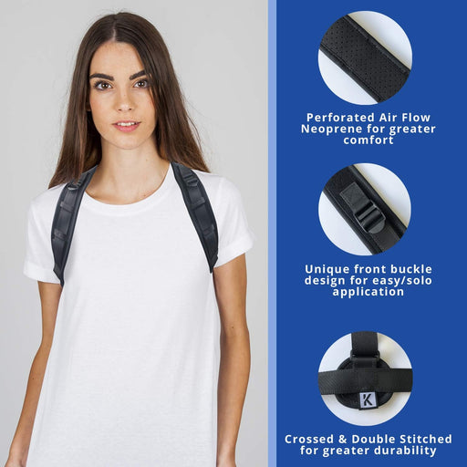 Posture Corrector For Men And Women (Universal Size) Adjustable Upper Back Brace For Clavicle Support Relieve Neck, Shoulder & Back Pain Shoulder, Spine Support & Physical Therapy