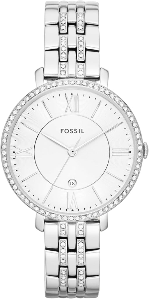 Women's Quartz Watch, Analog Display and Stainless Steel Strap - Silver