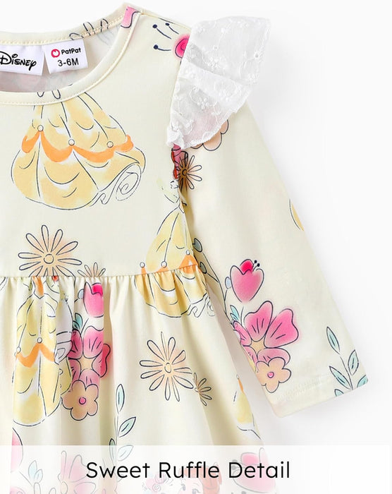 Disney Stitch Minnie Mouse Princess Frozen Girls Tie Back Dress Tween Kids Off Shoulder/Short Sleeve Smocked Outfit 2-13Years