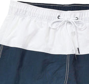 Nautica mens Quick Dry Classic Logo Tri-block Series Swim Trunk Swim Trunks