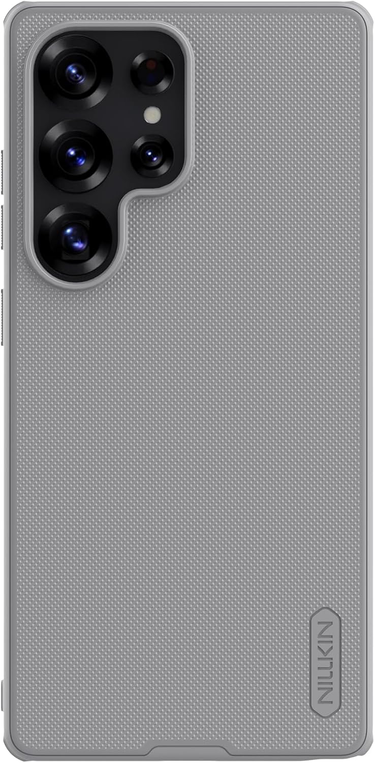 Nillkin Super Frosted Shield Pro Case for Samsung Galaxy S23 Ultra Matte Anti-Slip Protective Cover with Shock Absorption, Raised Lens Guard & Precise Fit Black - Gray