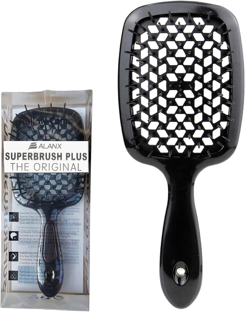 ALANX Detangler Hairbrush ï¼ŒMassage Curl Combï¼ŒDetangling Hair Brush for Women, Girls and Kids for Wet, Dryï¼ŒFine, Curly, Thick and Long Hair (WHITE/YELLOW)