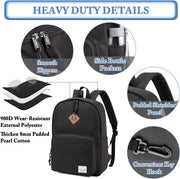 VASCHY Backpack for Women Men, Ultra Lightweight School Bag for Kids Teen Boys Girls, Casual Daypack Work, Travel