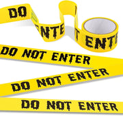 Tiokkss Halloween Caution Tape Roll 4.8CM25M,Scary Party Halloween Decorations Indoor Outdoor,Yellow Do Not Enter Tape.Hazard Warning Barricade Safety Tape For Party