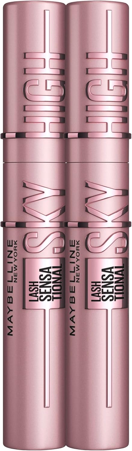 New York Lash Sensational Sky High Washable Mascara Makeup, Volumizing, Lengthening, Defining, Curling, Multiplying, Buildable Formula, Cosmic Black - Black (very black) 14.4 ml (1er Pack)