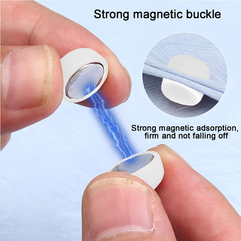 Yoezuo 8 Pcs Magnetic Hijab Pins, No Magnet, No Holes, Easy to Use, Super Strong Magnet, 8 Colors