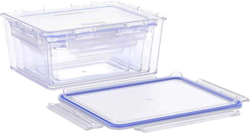 Cosmoplast Lock2Go 4-Pcs. Set of Food Storage Containers with Lids 300, 600, 900, 1200 ml