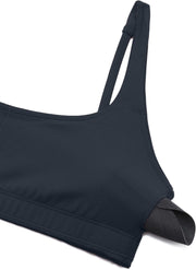 CRZ YOGA Butterluxe Spaghetti Strap Sports Bras for Women - Square Neck Yoga Wireless Low Coverage Padded Cami Crop Top