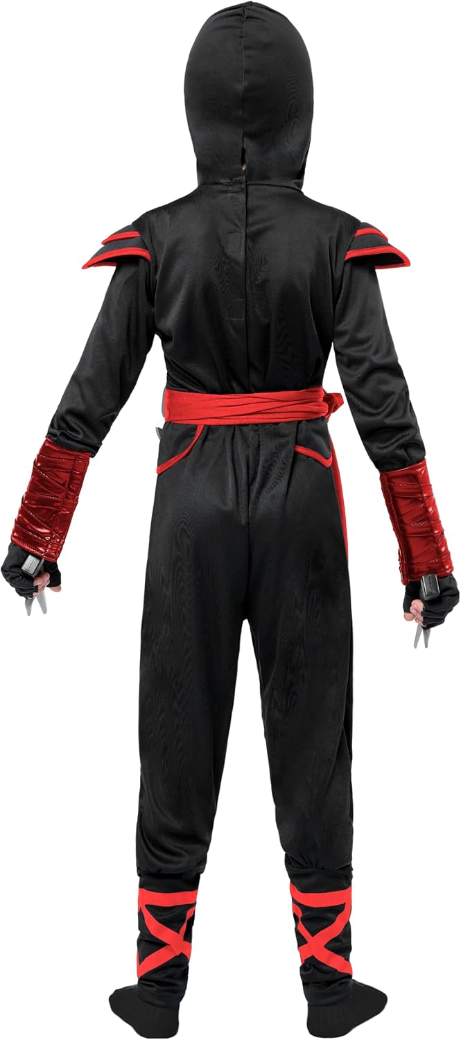 Spooktacular Creations Dragon Ninja Costume for Kids Halloween Party, Ninja Outfit Set, Carnival Costume Party