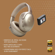JBL Tour One M2 Wireless Over-Ear Noise Cancelling Headphones, ANC + Smart Ambient, 4-Mic, Legendary Pro Sound, Immersive Spatial Sound, Personi-Fi 2.0, Bluetooth 5.3 - Black, JBLTOURONEM2BLK