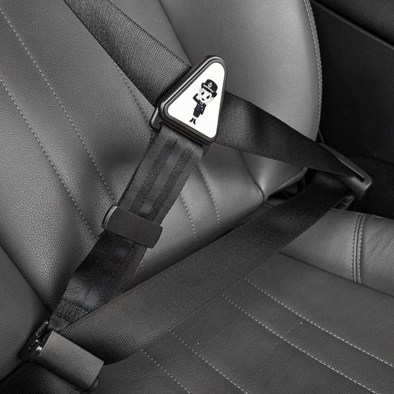 Goodern Kids Seat Belt Adjuster,Adjustable Car Seatbelt with Clips Car Universal Seatbelt Adjuster to Protect Child's Neck and Face,Comfort Neck Protector Belt for Children's Travel Essential-Black