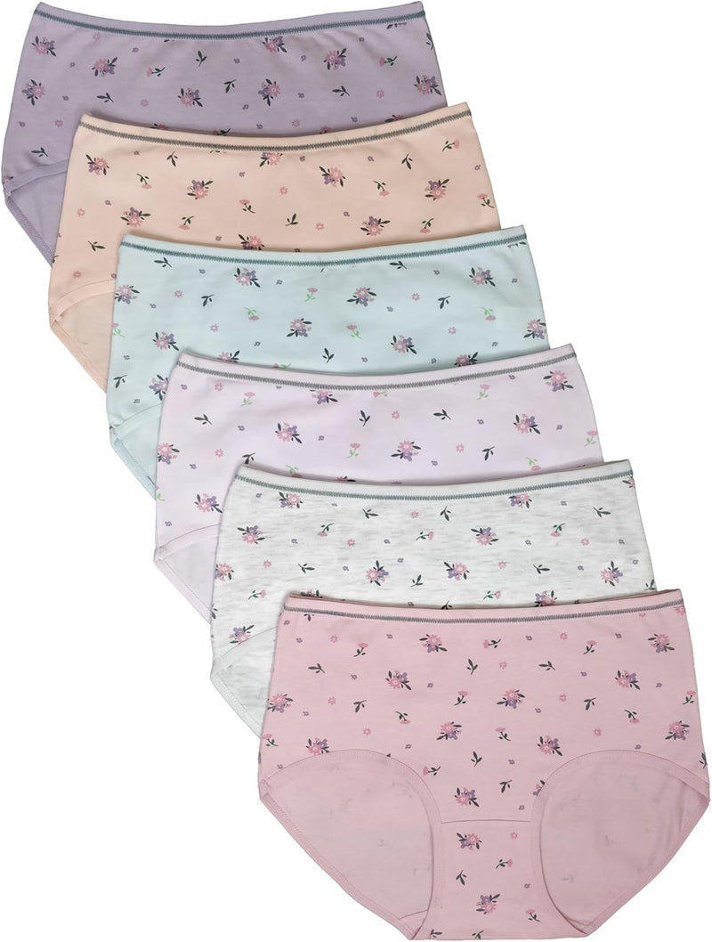 Premium Cotton Four-way stretch Panties - MULTIPACK - Regular and Plus Sizes - Classic Briefs for Women