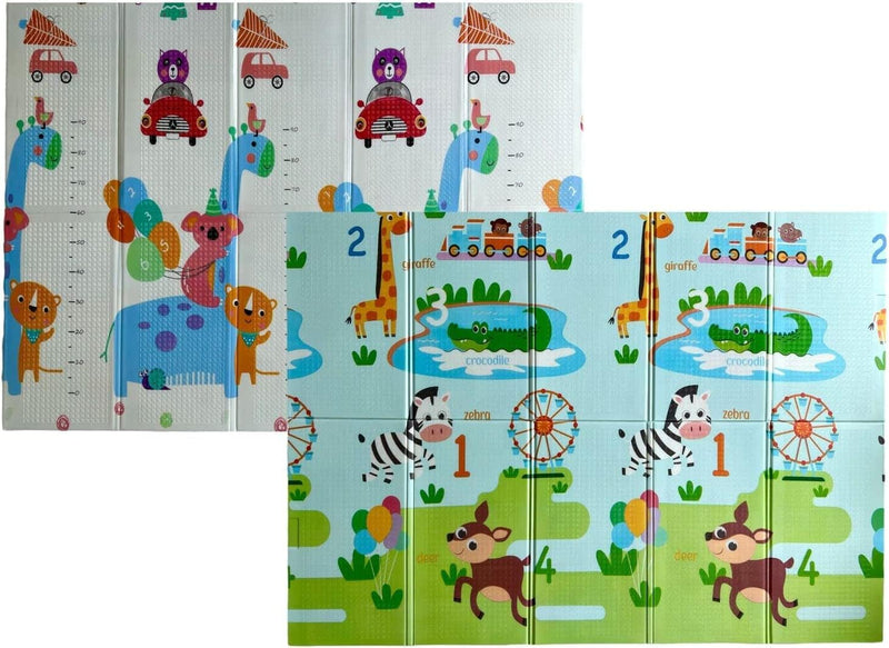 Delopik Foldable Baby Play Mat, Waterproof Foam Floor Baby Crawling Mat -FR137-1 (150 * 180 cm) (Multi Design)